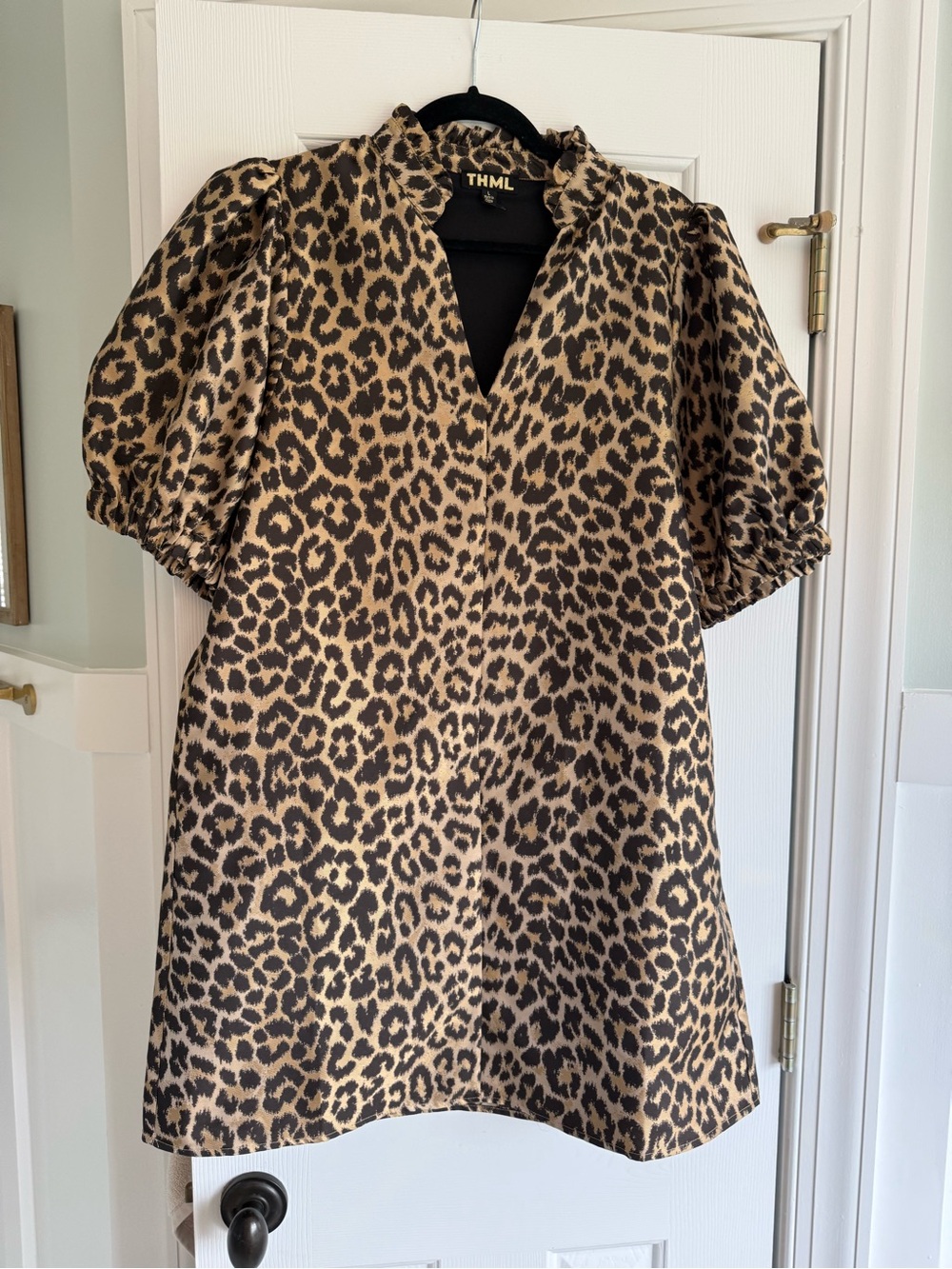 THML leopard print dress, large